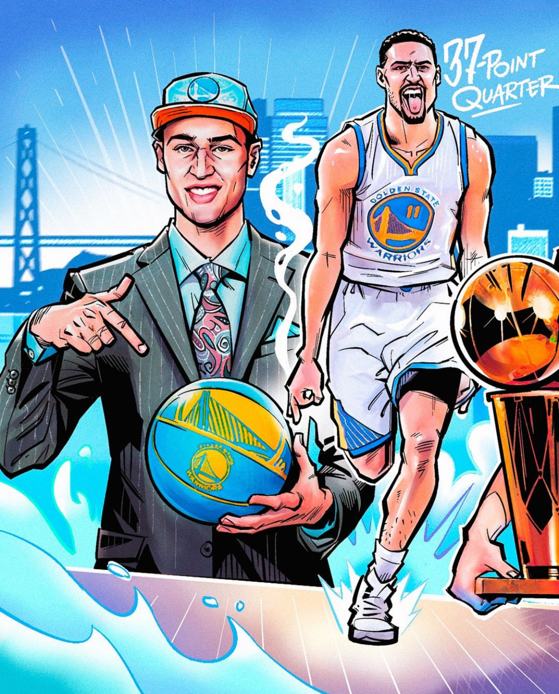 骑士碾压勇士,克莱点燃赛场 骑士碾压勇士,克莱点燃赛场